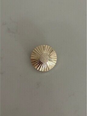 Vintage Scarf Clip Western Germany Sunburst Gold Tone Jewelry Accessory